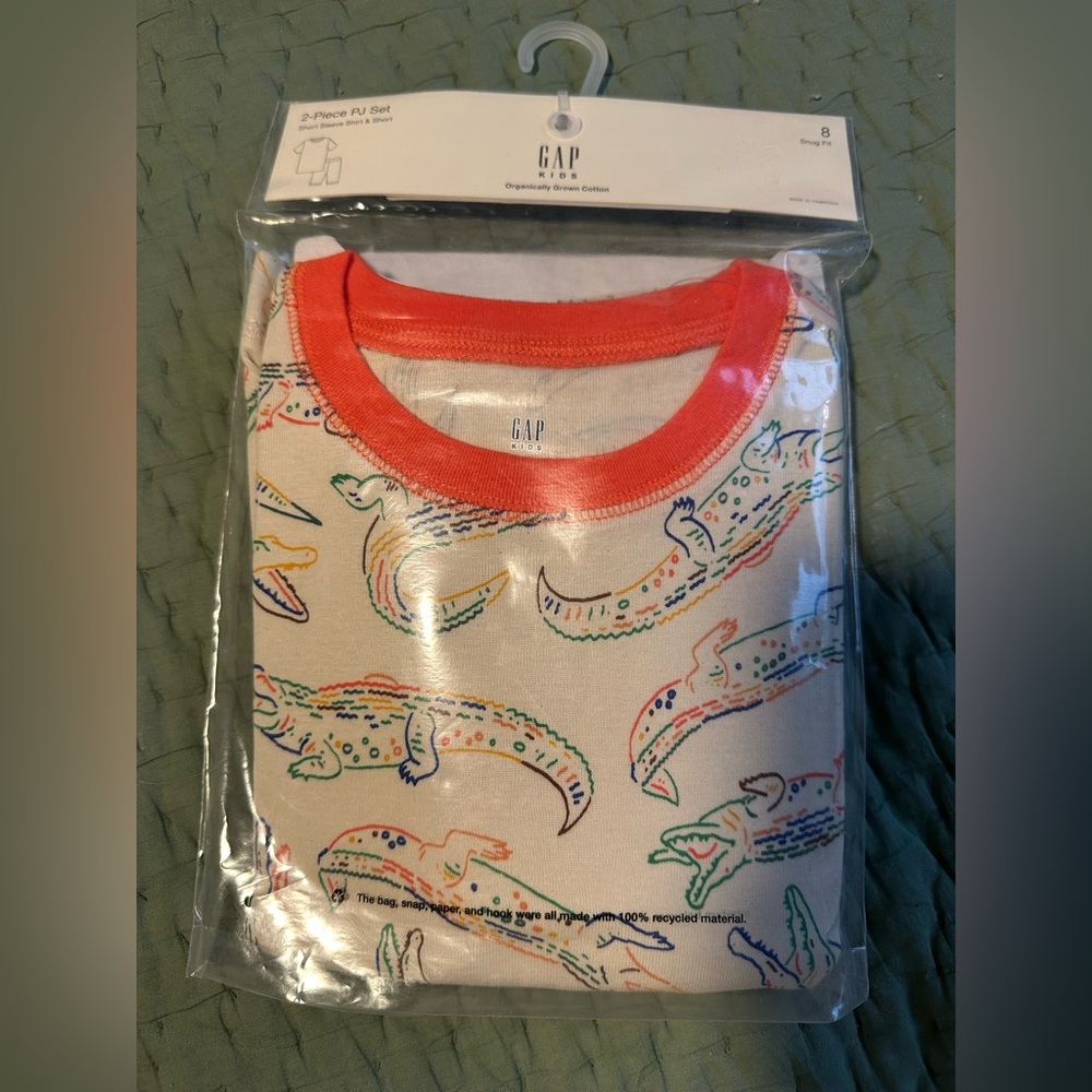 GAP Kids Multicolor Alligator Pajama Set